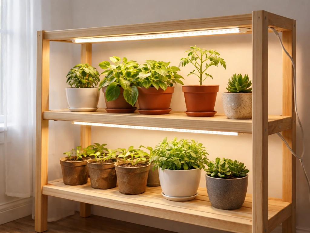 How to Build a Plant Stand With Grow Lights