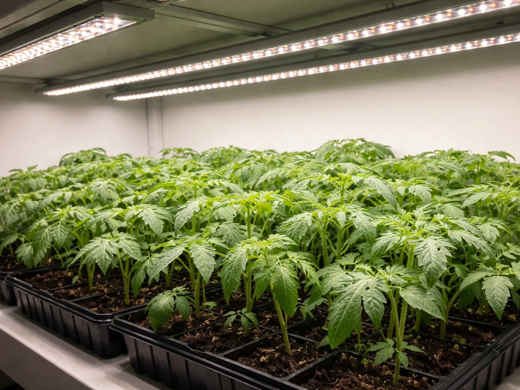 how to use a grow light for tomatoes